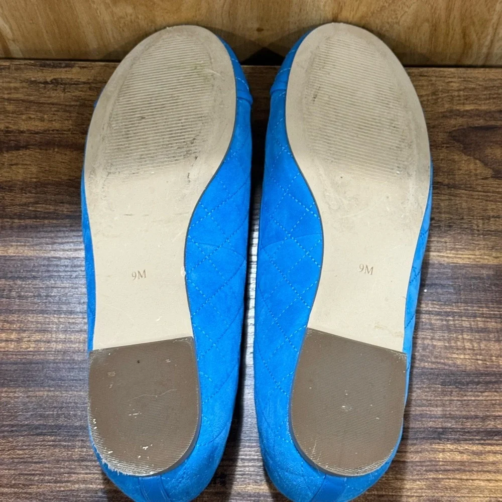 Talbots BLAIR CAP TOE QUILTED BALLET FLATS - SUEDE